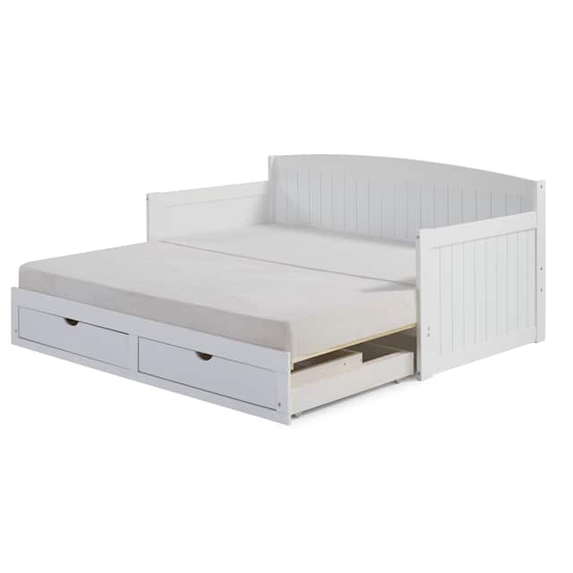 Harmony Daybed with King Conversion - White