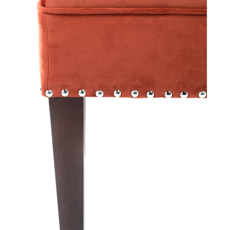 Mid Century Modern Tufted Upholstered Living Room Bench