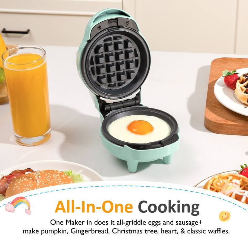 6 in 1 Mini Waffle Maker - N/A