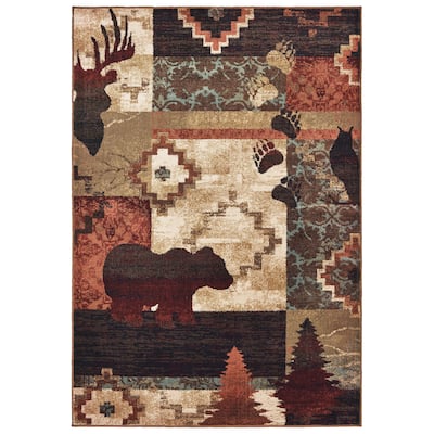 Westley Nature Imprints Color Block Area Rug