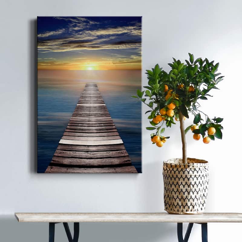 Caribbean Dusk Premium Gallery Wrapped Canvas - Ready to Hang