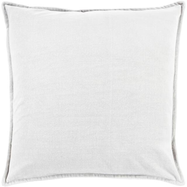 Harrell 18-inch Velvet Throw Pillow - Down - Charcoal