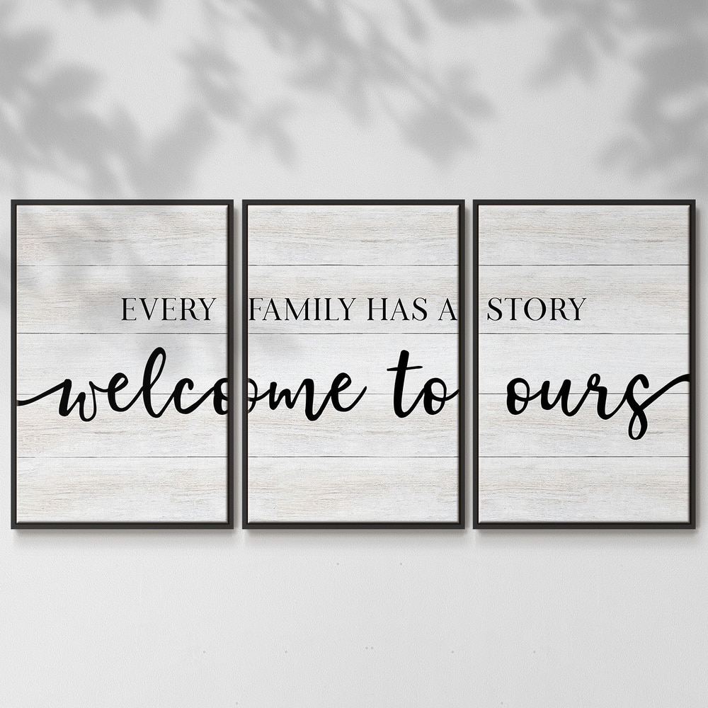 Family Story - Multi Piece Framed Canvas