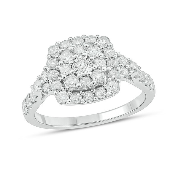 Cali Trove 10KT White Gold with 1 ct TDW Fashion Ring.. Opens flyout.