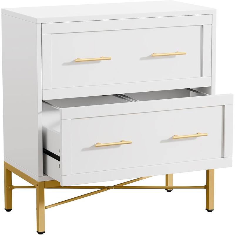 31.49-Inches 2-Drawer Lateral File Cabinet, Wood Filing Storage Cabinet, Printer Stand with Anti-Tilt & Safety Features