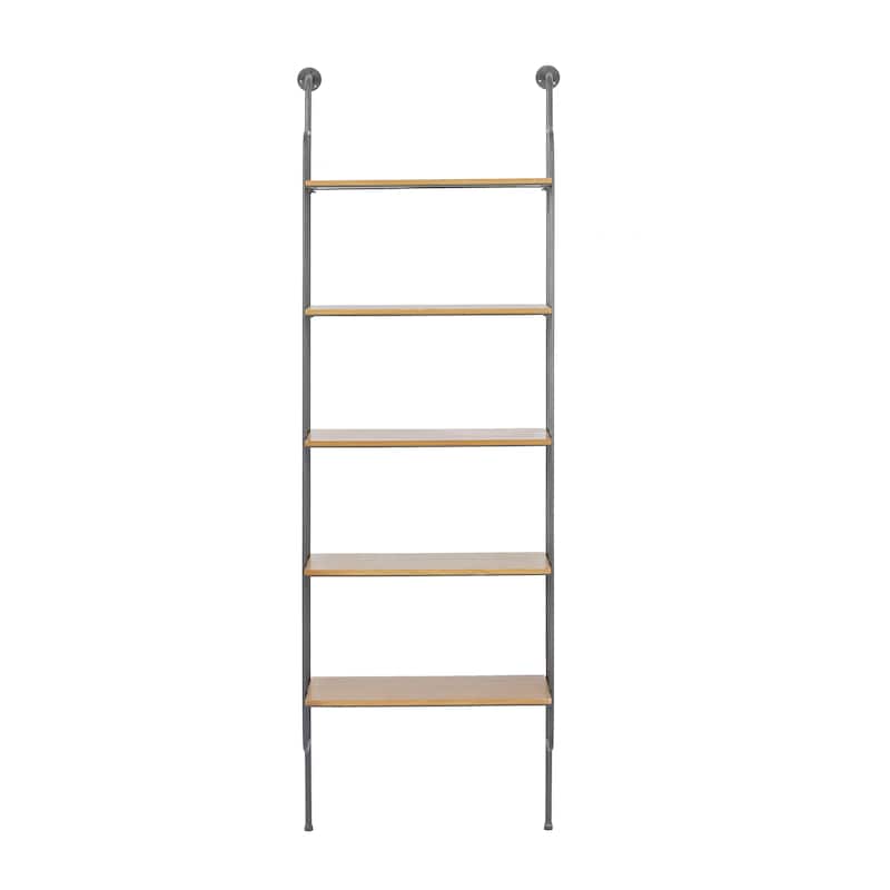 Metal Shelves Wall Shelf - Brown - Roche River Decor