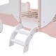 preview thumbnail 17 of 16, Twin Size Princess Carriage Bed with Crown and Stairs