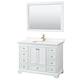 Option White, Gold Trim, White Quartz Top