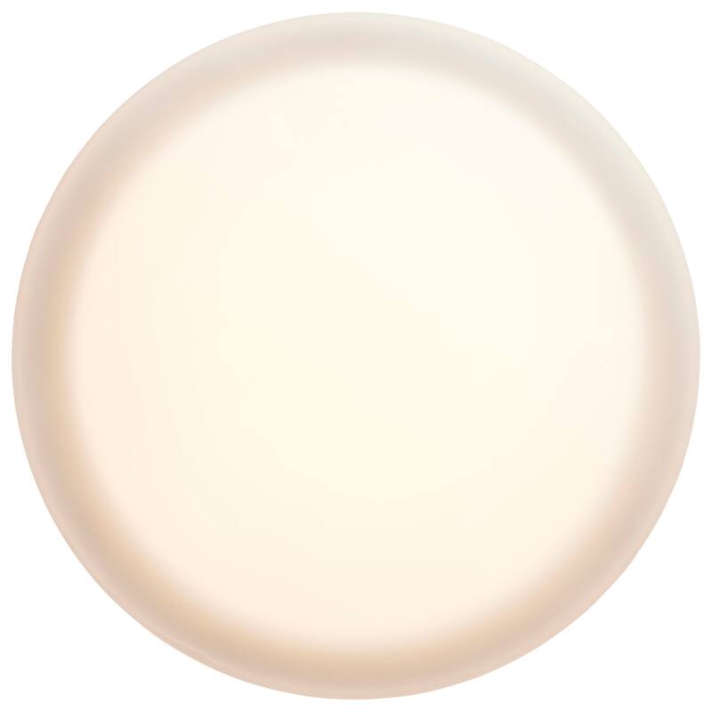 Pi 11 Inch LED Flush Mount Black Finish Frosted Etched Glass CCT Selectable 120 Volts