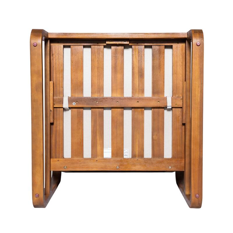 Christopher Knight Home - Outdoor Acacia Wood Lounge Chair with Cushions