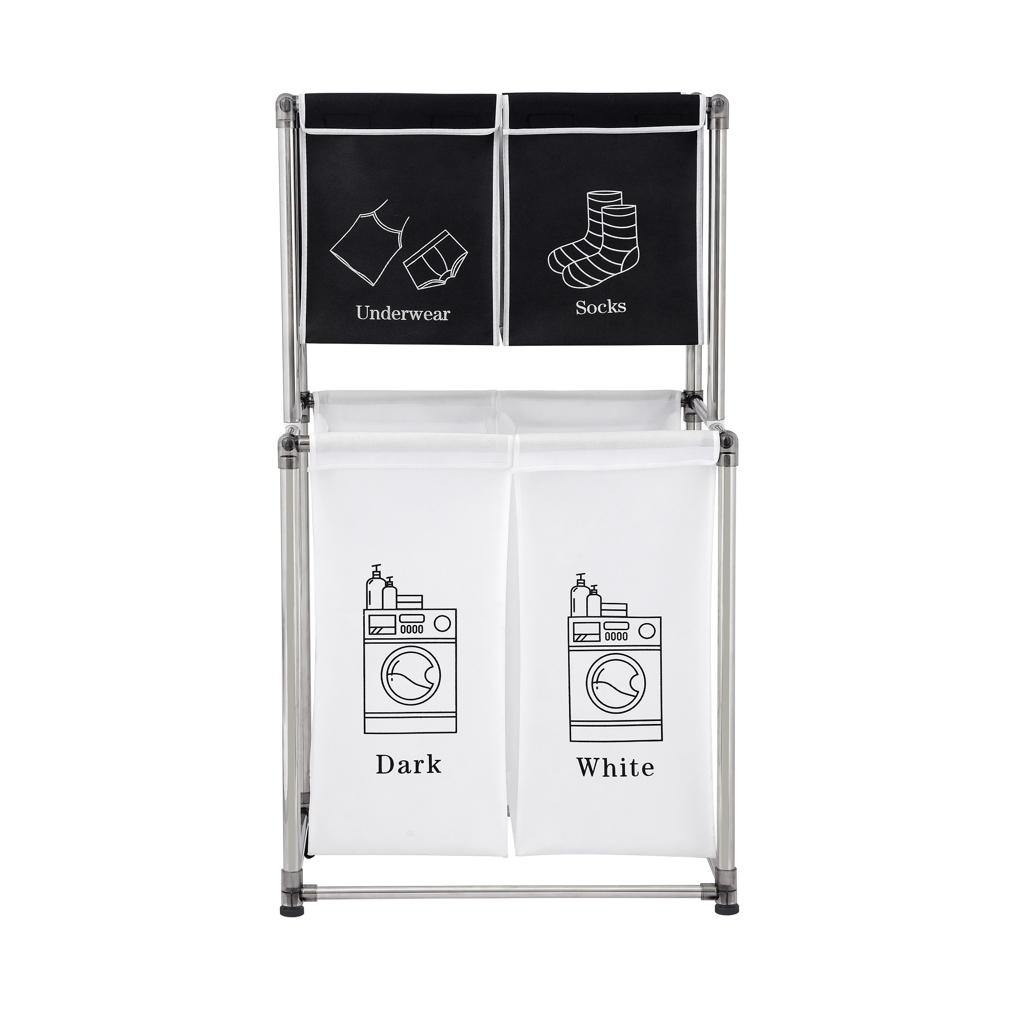 Lights darks outlet laundry hamper