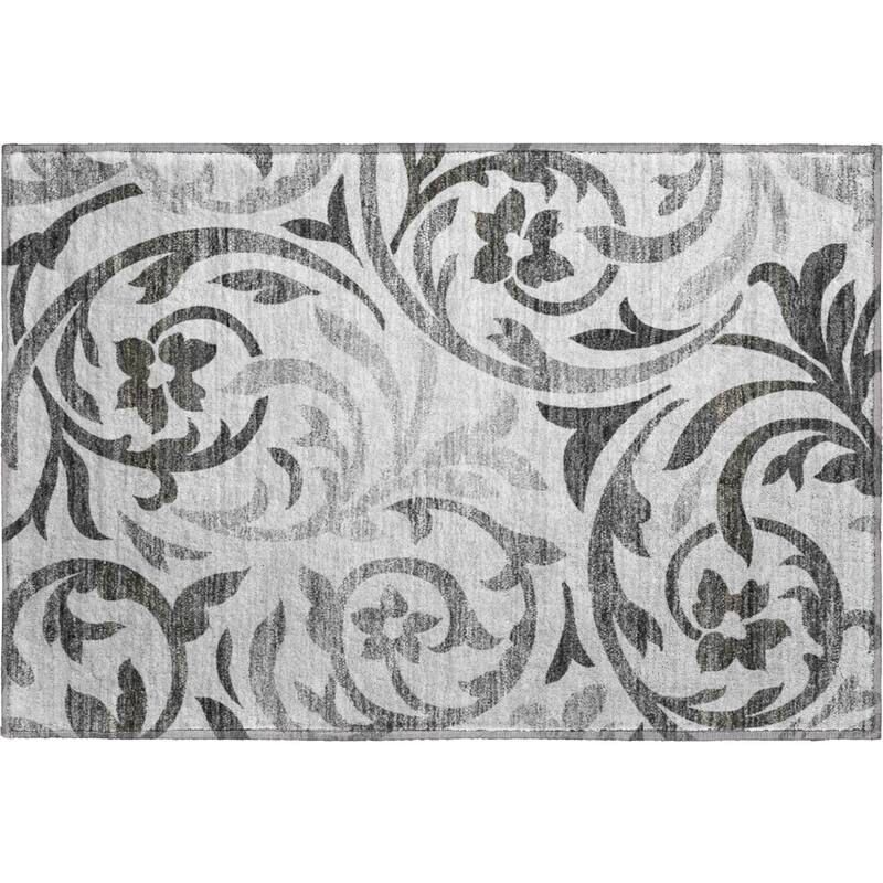 Premium Washable Super Soft Contempory Scroll Mayfield Rug