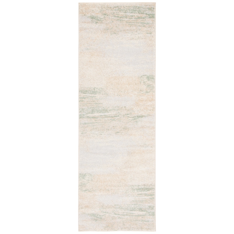 SAFAVIEH Adirondack Brynn Modern Abstract Rug - 2'6" x 12' Runner - Ivory/Gold - Runner