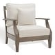 preview thumbnail 28 of 41, SAFAVIEH Couture Martinique Solid Wood Outdoor Arm Chair - 31"W x 35"D x 32"H