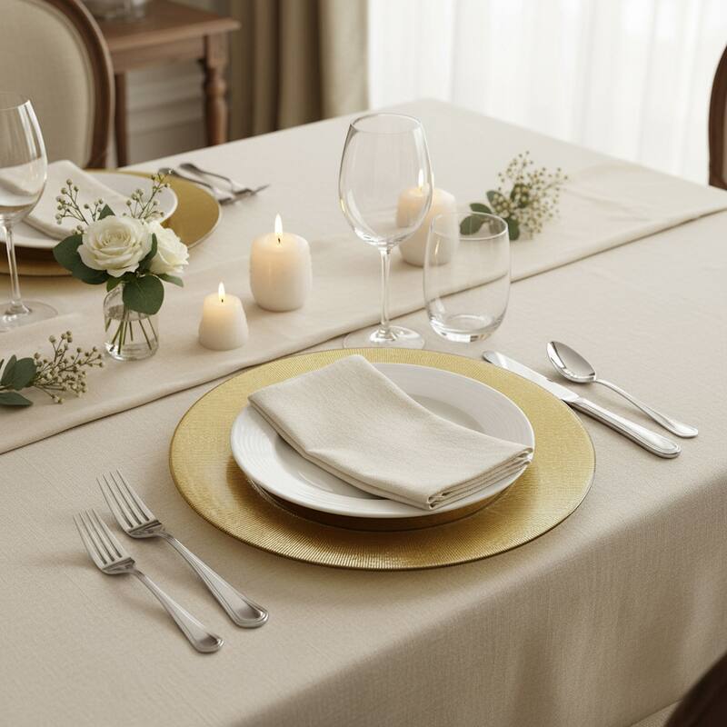 ChargeIt! by Jay 13-inch Gold Charger Plate