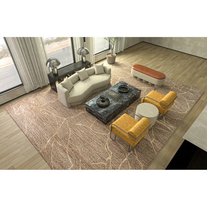 Bashian Patricia Cinnamon Contemporary Area Rug