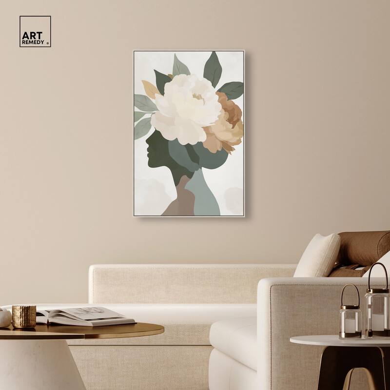 Floral Headpiece I Canvas by Art Remedy