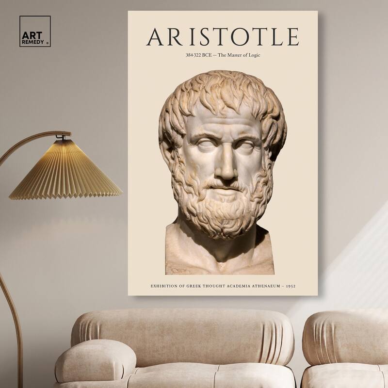 Greek Thinker Canvas by Art Remedy, Gallery Wrapped