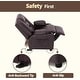 preview thumbnail 60 of 71, MCombo Big Kids Recliner Chair for Toddler Boys and Girls Faux Leather - 28.3"(L)x26.4"(W)x34.2"(H)