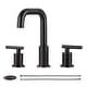 preview thumbnail 10 of 42, WOWOW 8-inch Dual Handle Widespread Bathroom Faucet Oil Rubbed Bronze