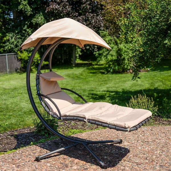 slide 2 of 29, Oversized Zero Gravity Lounge Chair & Cup Holder - Multiple Options Beige