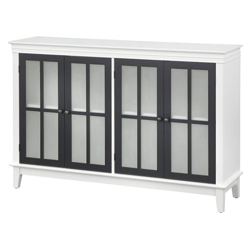 Simple Living Hampshire Frosted Glass Farmhouse Buffet/Sideboard