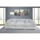 Option Light Gray with 2 Armless Chairs 1 Ottoman