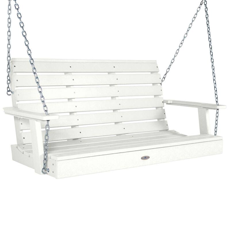 BAHIA VERDE OUTDOORS Riverside Porch Swing 4ft - Coconut White