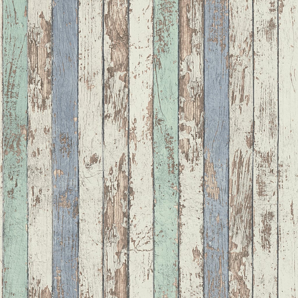 Galerie Wallcoverings Woods and Wicker Collection Narrow Wood Stripe Effect Matte Finish Vinyl on Non-woven Wallpaper Roll