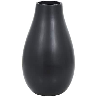 Ceramic Minimalistic Floor Decorative Vase - Black or White - Roche River Decor
