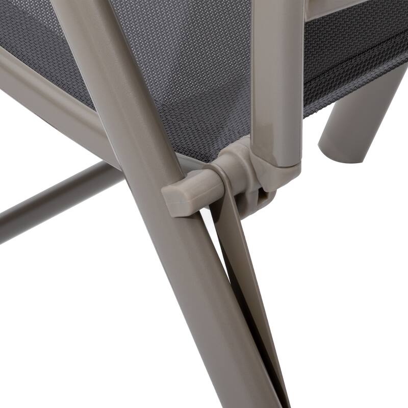 Outdoor Patio Cast Aluminum Swivel Bar Stools with Sunbrella Cushion