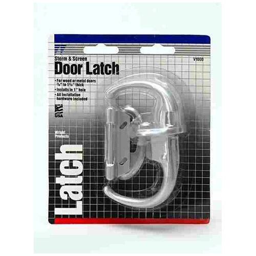 Hampton V1000 Screen & Storm Door Latch, PushPull, Aluminum Bed Bath