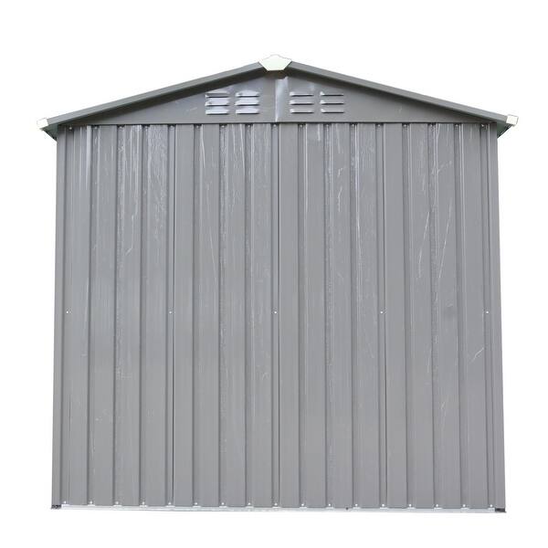 6x4ft Garden Metal Storage Shed outdoor storing tools Rainproof Bed