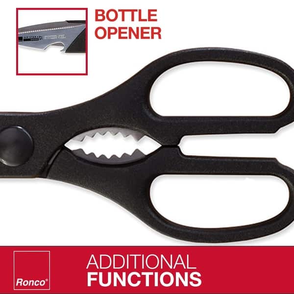 Ronco Poultry Shears, StainlessSteel Kitchen Scissors, FullTang