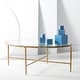 preview thumbnail 6 of 6, SAFAVIEH Couture Jessa Oval Metal Coffee Table - 40"W x 30"D x 15"H