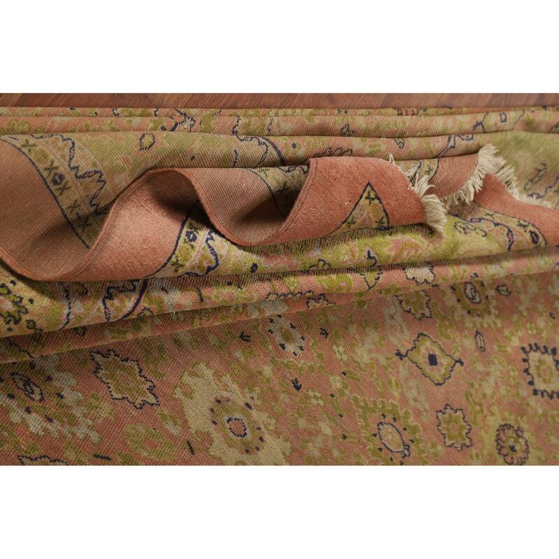 Antique Vegetable Dye Sultanabad Persian Wool Carpet - 8'9" x 11'7"