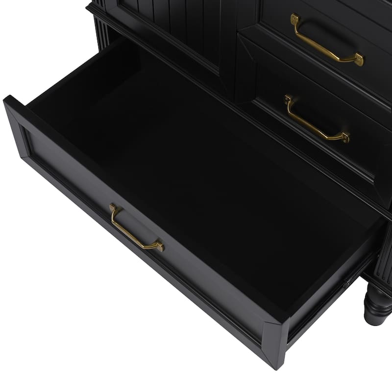 Christopher Knight Home Solvane 30" Bathroom Vanity with Ceramic Sink - 30.00" Lx 18.5" W x 34.4" H