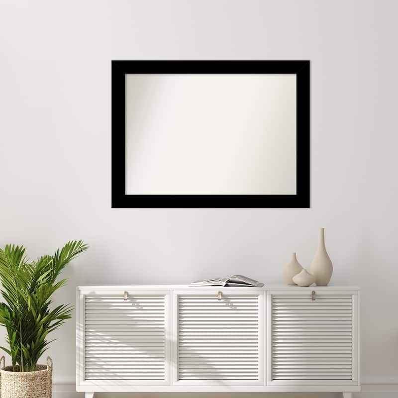 Basic Non-Beveled Wood Framed Wall Mirror