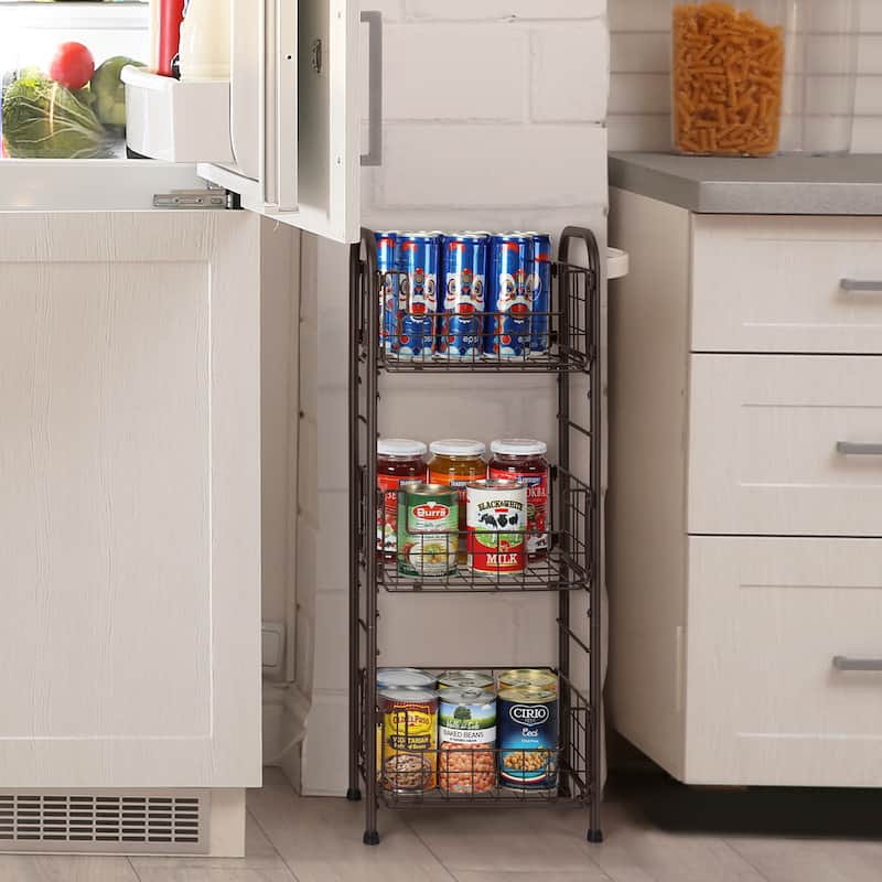 3-Tier Metal Freestanding Bathroom Organizer