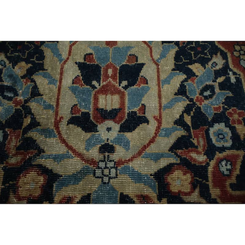 Hand Knotted Oriental 100% Wool Carpet Traditional Floral Oranges & Rust Tabriz Area Rug - 17' 9'' X 12' 8''