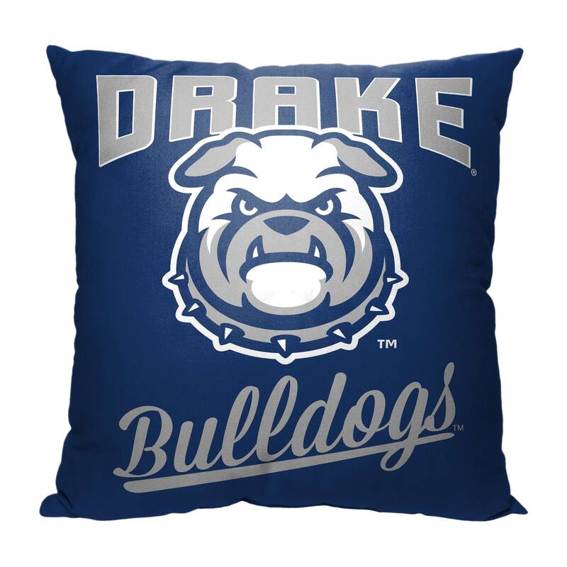 NCAA Missouri Valley Alumni 18 Inch Throw Pillow - 18" x 18" - Drake Bulldogs