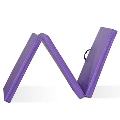 6' Foldable Non Slip Thick Exercise Mat for Yoga and Gym Workouts