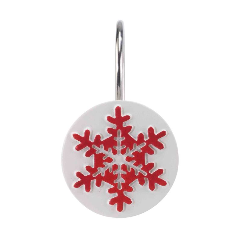 Avanti Linens Tis the Season Shower Hooks - White