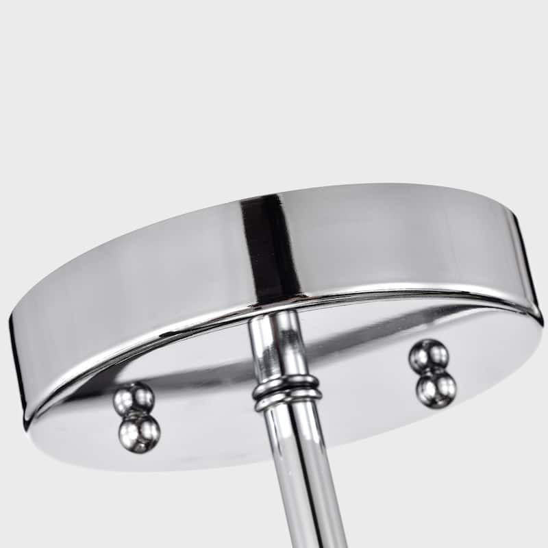 3-light Chrome Semi-Flush Mount