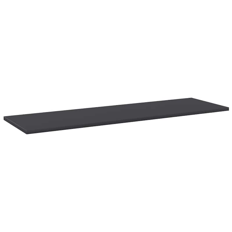 vidaXL Bookshelf Boards 8 pcs Gray 39.4"x11.8"x0.6" Chipboard