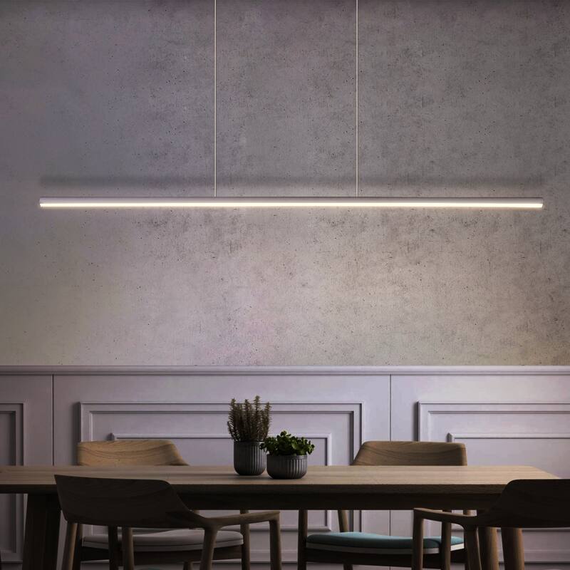 Minimalist Modern Dimmable Kitchen Island Light Linear Chandelier