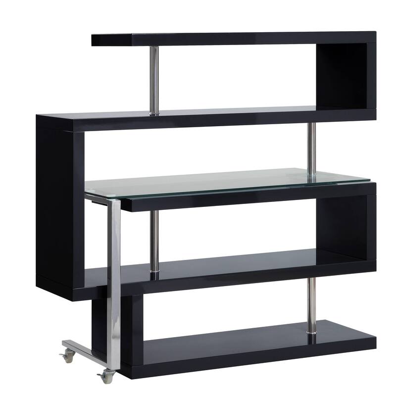 Modern and Versatile Writing Desk with Shelves for Efficient Workspace