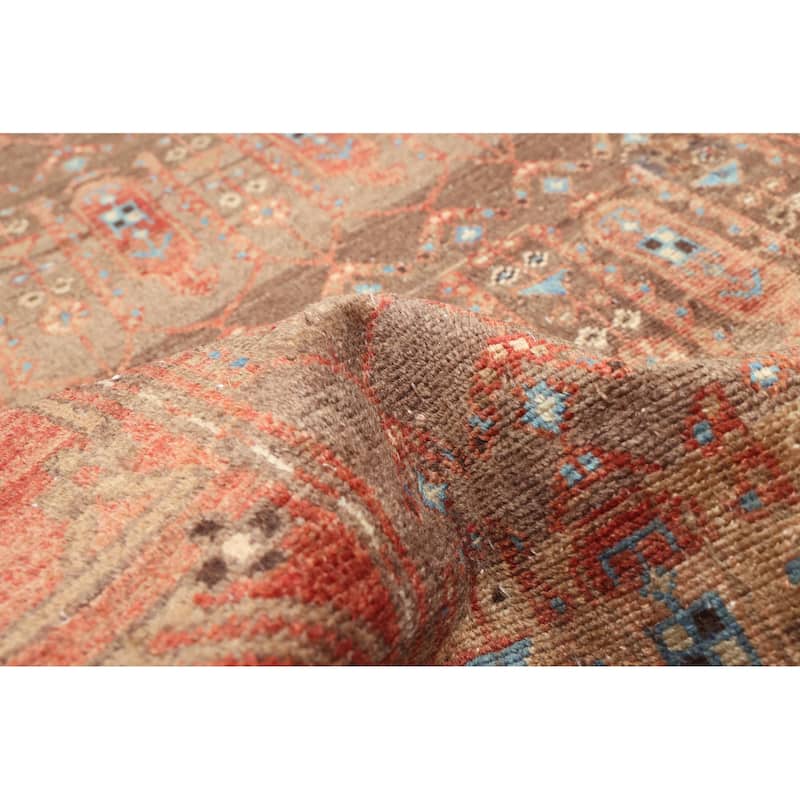 ECARPETGALLERY Hand-knotted Antalya Vintage Brown Wool Rug - 3'4 x 9'8
