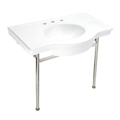 Kingston Brass VPB28140W8 Bristol 36" Rectangular Stainless Steel