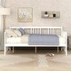 preview thumbnail 2 of 16, Full Size Modern Elegant Style Daybed with Support Legs and Headboard,Underbed Storage